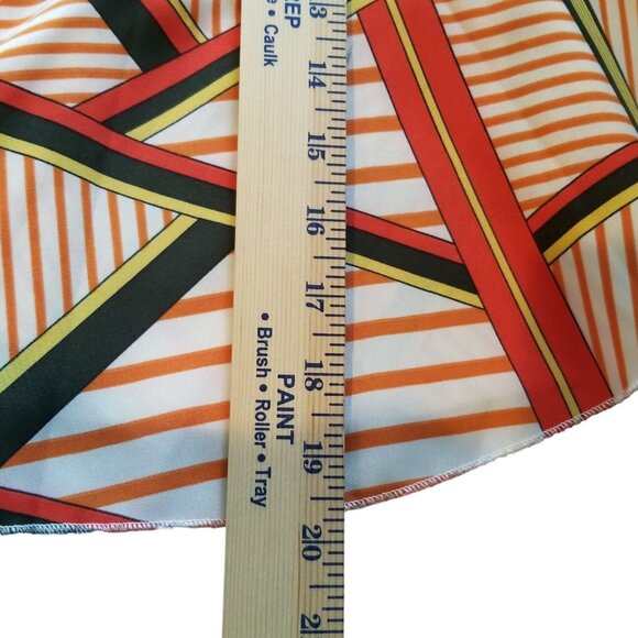 Wrap Shirt Tank Blouse Sleeveless Curvy  Size XL  12-14 Womens Geometric Peplum - Picture 10 of 16